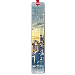 City Metro Pole Buildings Large Book Marks by Pakrebo