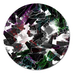 Abstract Background Science Fiction Magnet 5  (round) by Pakrebo