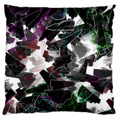 Abstract Background Science Fiction Large Flano Cushion Case (two Sides) by Pakrebo