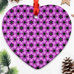 Background Wallpaper Pattern Pink Black Heart Ornament (two Sides) by Pakrebo