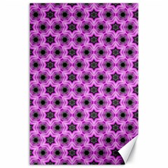 Background Wallpaper Pattern Pink Black Canvas 24  X 36  by Pakrebo