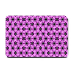 Background Wallpaper Pattern Pink Black Small Doormat  by Pakrebo