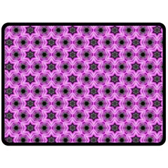 Background Wallpaper Pattern Pink Black Double Sided Fleece Blanket (large)  by Pakrebo