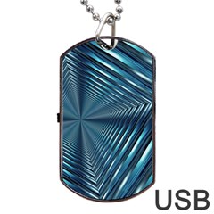 Form Pattern Tunnel Design Dog Tag Usb Flash (one Side) by Pakrebo