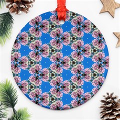 Pattern Sequence Motif Design Plan Floral Ornament (round) by Pakrebo