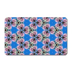 Pattern Sequence Motif Design Plan Floral Magnet (rectangular) by Pakrebo