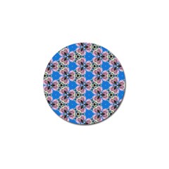 Pattern Sequence Motif Design Plan Floral Golf Ball Marker (4 Pack) by Pakrebo