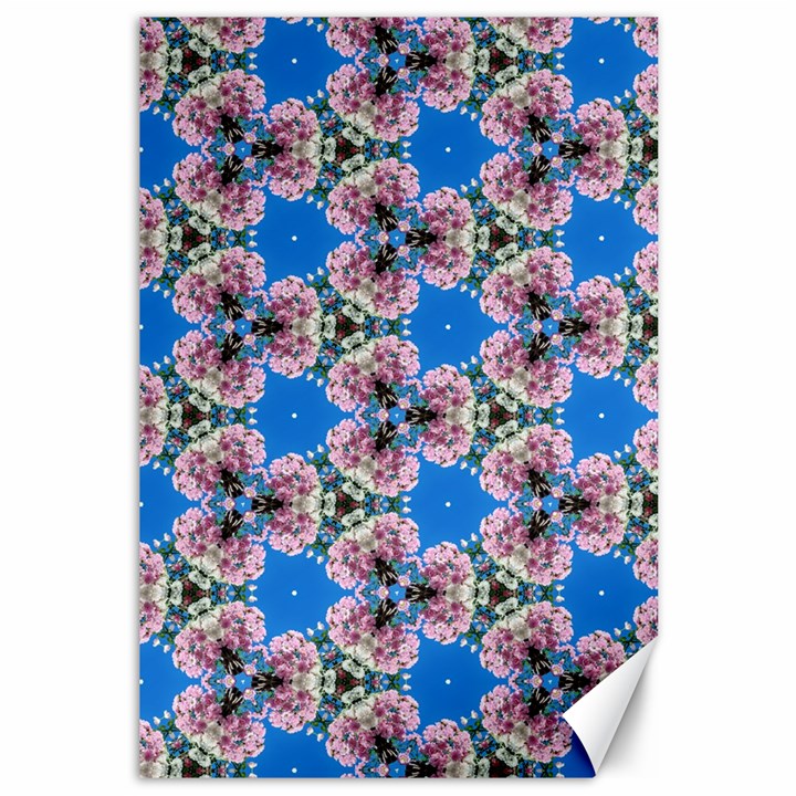 Pattern Sequence Motif Design Plan Floral Canvas 12  x 18 