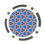 Pattern Sequence Motif Design Plan Floral Poker Chip Card Guard (10 pack) Front