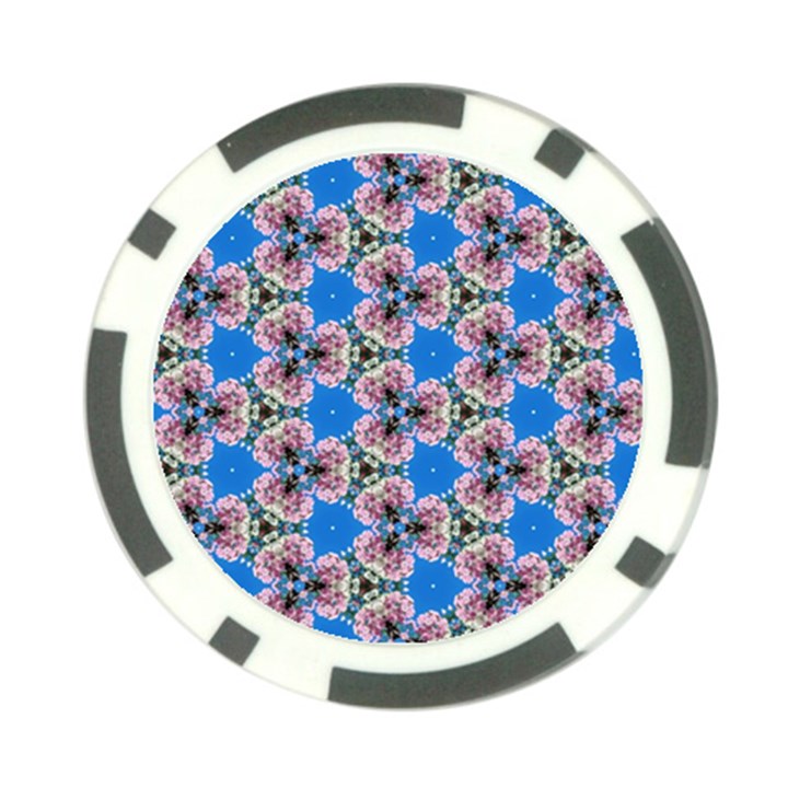 Pattern Sequence Motif Design Plan Floral Poker Chip Card Guard (10 pack)