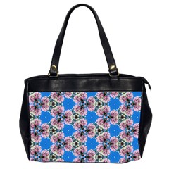 Pattern Sequence Motif Design Plan Floral Oversize Office Handbag (2 Sides) by Pakrebo