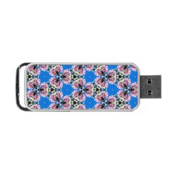 Pattern Sequence Motif Design Plan Floral Portable Usb Flash (one Side) by Pakrebo