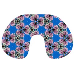 Pattern Sequence Motif Design Plan Floral Travel Neck Pillow by Pakrebo