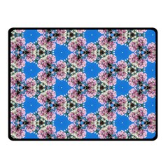 Pattern Sequence Motif Design Plan Floral Double Sided Fleece Blanket (small)  by Pakrebo