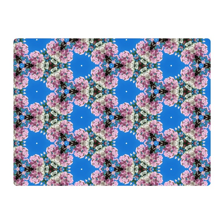 Pattern Sequence Motif Design Plan Floral Double Sided Flano Blanket (Mini) 