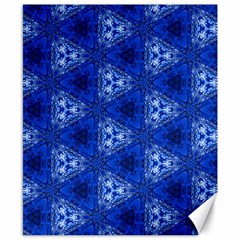 Background Wallpaper Pattern Blue Canvas 8  X 10  by Pakrebo