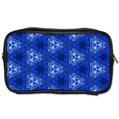 Background Wallpaper Pattern Blue Toiletries Bag (one Side) by Pakrebo