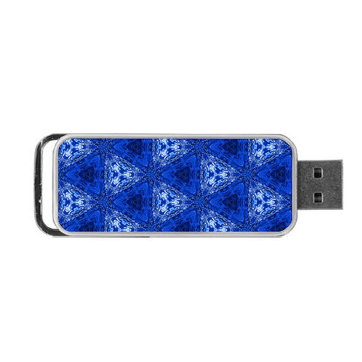 Background Wallpaper Pattern Blue Portable USB Flash (Two Sides)