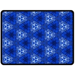 Background Wallpaper Pattern Blue Double Sided Fleece Blanket (large)  by Pakrebo