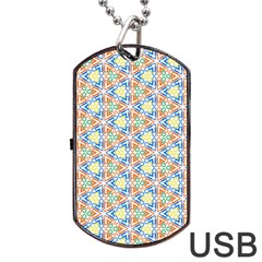 Background Wallpaper Pattern Dog Tag Usb Flash (one Side) by Pakrebo