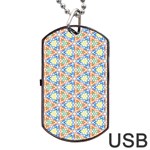 Background Wallpaper Pattern Dog Tag USB Flash (One Side) Front