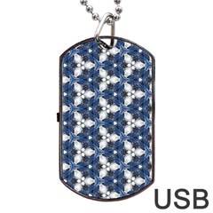 Background Wallpaper Pattern Dog Tag Usb Flash (one Side) by Pakrebo