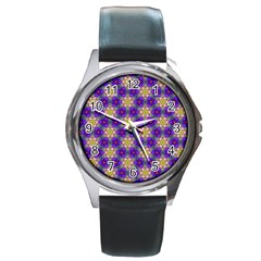 Background Wallpaper Pattern Round Metal Watch by Pakrebo