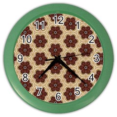 Pattern Sequence Motif Design Plan Color Wall Clock by Pakrebo