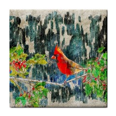 Texture Art Decoration Abstract Bird Nature Tile Coasters