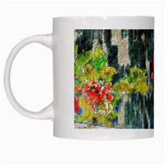 Texture Art Decoration Abstract Bird Nature White Mugs