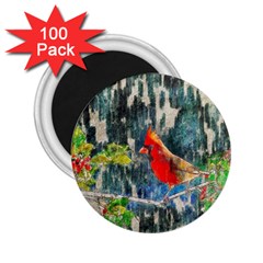 Texture Art Decoration Abstract Bird Nature 2.25  Magnets (100 pack) 