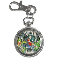 Texture Art Decoration Abstract Bird Nature Key Chain Watches