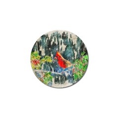 Texture Art Decoration Abstract Bird Nature Golf Ball Marker