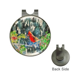 Texture Art Decoration Abstract Bird Nature Hat Clips with Golf Markers