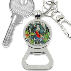 Texture Art Decoration Abstract Bird Nature Bottle Opener Key Chain by Pakrebo