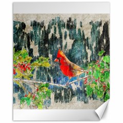 Texture Art Decoration Abstract Bird Nature Canvas 16  x 20 