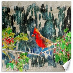 Texture Art Decoration Abstract Bird Nature Canvas 20  X 20  by Pakrebo