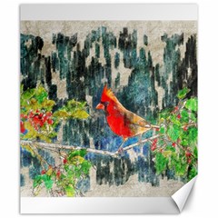 Texture Art Decoration Abstract Bird Nature Canvas 20  x 24 