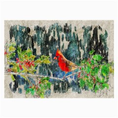 Texture Art Decoration Abstract Bird Nature Large Glasses Cloth