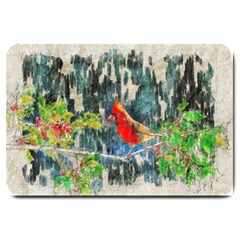 Texture Art Decoration Abstract Bird Nature Large Doormat  by Pakrebo