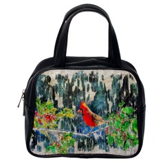 Texture Art Decoration Abstract Bird Nature Classic Handbag (One Side)