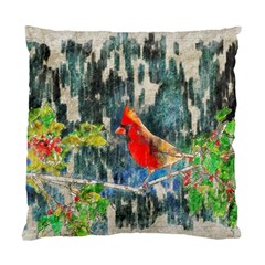 Texture Art Decoration Abstract Bird Nature Standard Cushion Case (One Side)