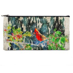 Texture Art Decoration Abstract Bird Nature Pencil Cases