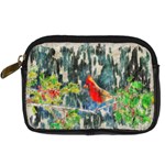 Texture Art Decoration Abstract Bird Nature Digital Camera Leather Case Front