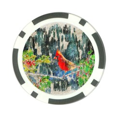 Texture Art Decoration Abstract Bird Nature Poker Chip Card Guard (10 pack)