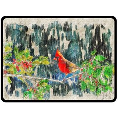 Texture Art Decoration Abstract Bird Nature Fleece Blanket (large)  by Pakrebo