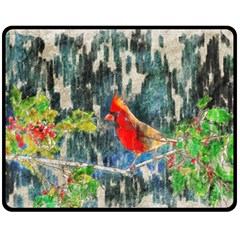 Texture Art Decoration Abstract Bird Nature Fleece Blanket (medium)  by Pakrebo