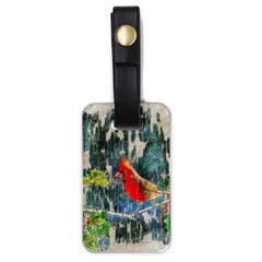 Texture Art Decoration Abstract Bird Nature Luggage Tag (one side)