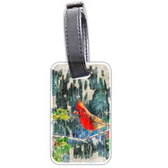 Texture Art Decoration Abstract Bird Nature Luggage Tag (two sides)