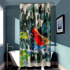 Texture Art Decoration Abstract Bird Nature Shower Curtain 36  X 72  (stall)  by Pakrebo